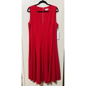 NWT Calvin Klein Fit and Flare Midi Dress